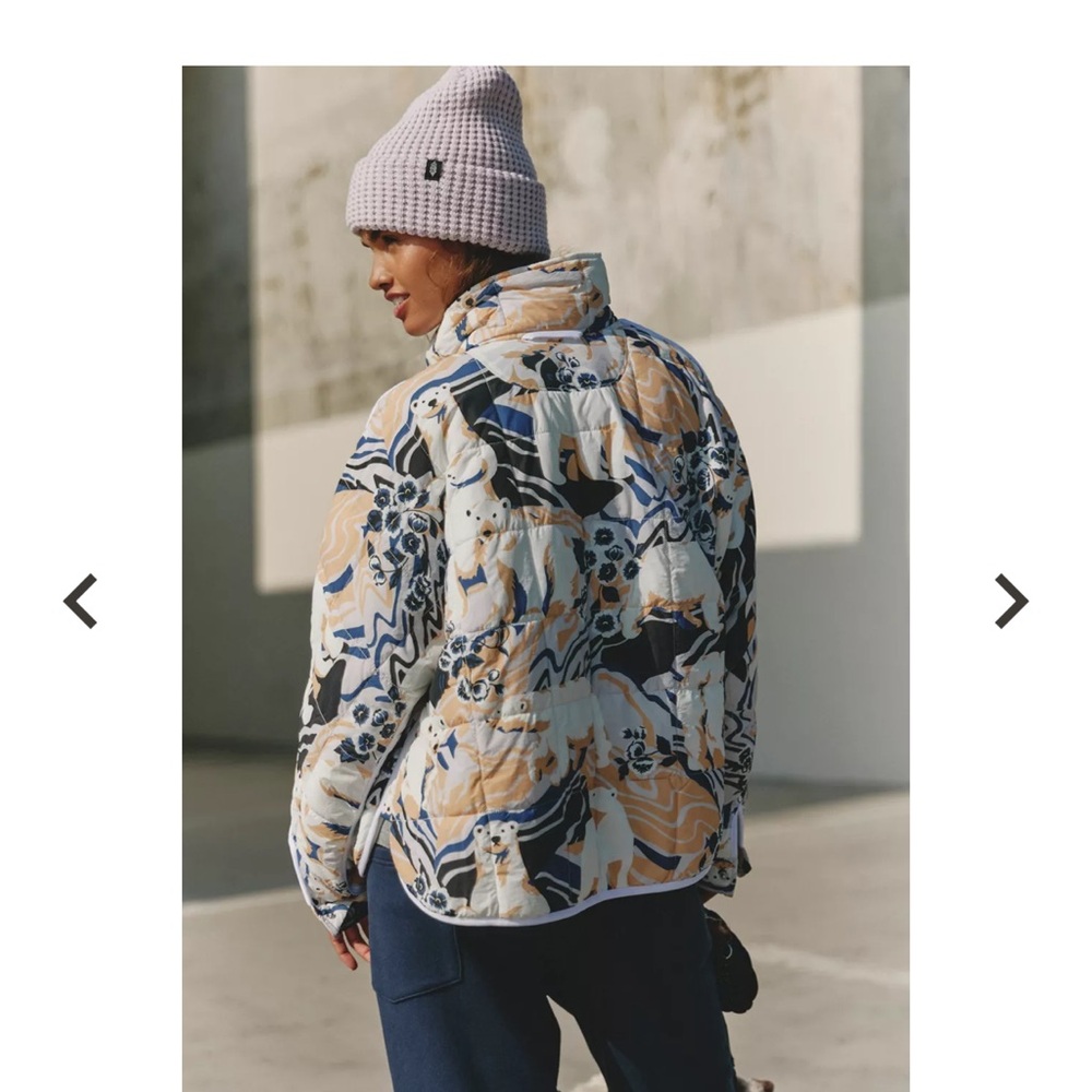 Free People FP Movement Pippa Printed Packable Puffer - Picture 1 of 6